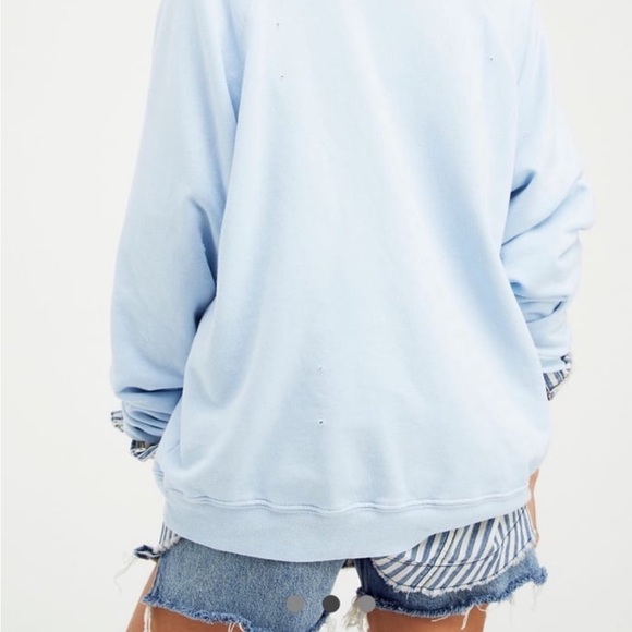 Free People Retro Brand Brooklyn Sweatshirt M - Picture 3 of 4